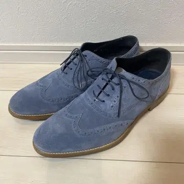 Paul Smith 블루 스웨이드 옥스포드 슈즈