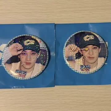 스트레이키즈 스키즈 팝업 캔 배지 방찬 2종 세트