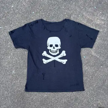 skull 스컬 티셔츠 y2k grunge 그런지 펑크 데미지