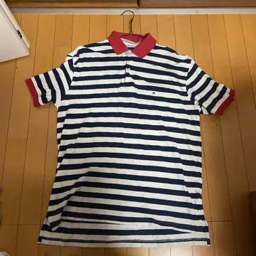 TOMMY HILFIGER 스트라이프 폴로 셔츠 XL