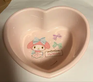 미사용! 1번 복권 My Melody 마이멜로디 하트 모양 세면기 핑크