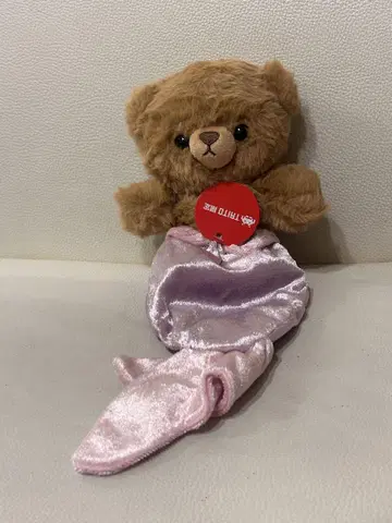 [택 포함] 폭신폭신 곰돌이 머메이드 다이토 한정판 봉제 인형 브라운