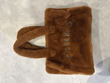 PINKO 브라운 퍼 백