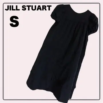 JILL STUART 블랙 원피스 반소매 플레어
