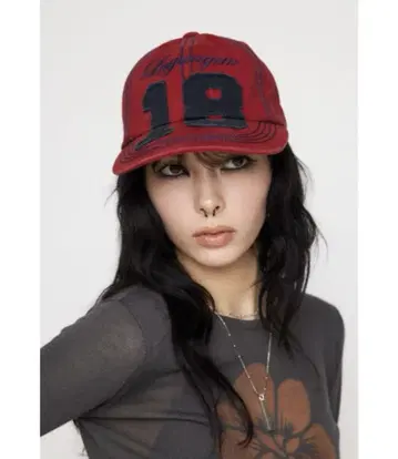LAGUA GEM NUMBER STITCH 캡