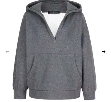 andwang kirakira v neck hoodie gray