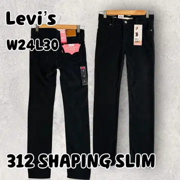 새상품 리바이스 청바지 312 쉐이핑 슬림 W24 블랙