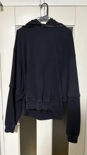GRANCY HeavyWeight ZipDesign Hoodie 블랙