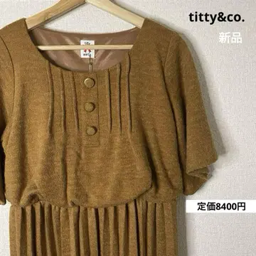 titty&co. 원피스 니트 플리츠 택 포함 새상품 정가 8400엔