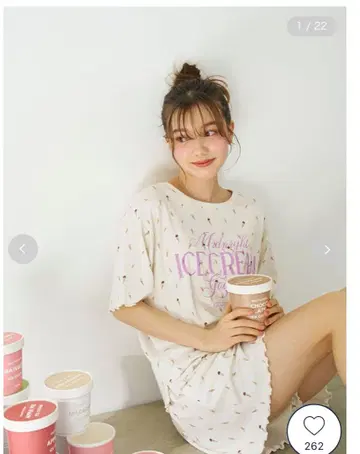 [gelatopique] 아이스 패턴 와플 풀오버 상하의 세트