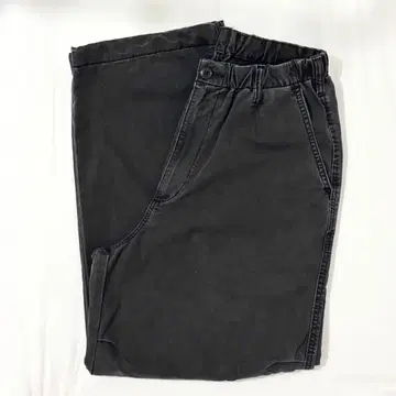 유니클로 와이드 파라슈트 팬츠 S 데님 다크 그레이 유니클로:C