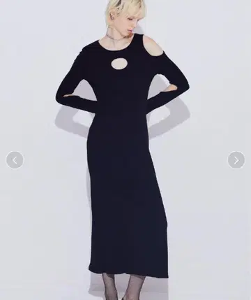 sorin Stretchy Rib Cut-out Maxi Dress