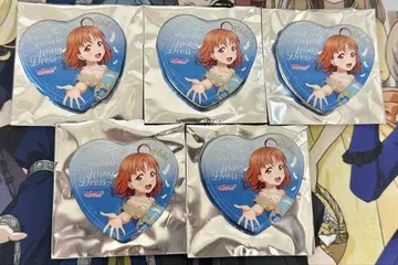 러브라이브! 선샤인!! 바다의 반짝임 캔 배지 고카이 치카 5점 세트