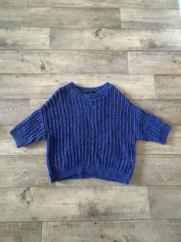 미사용 새상품 ZARA 여름 니트 로열 블루 M 사이즈