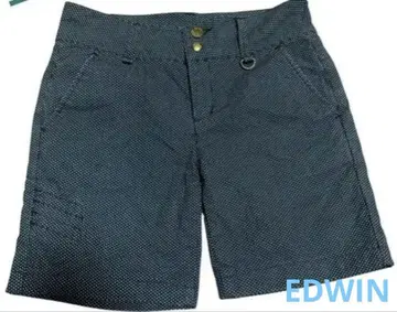 네이비 도트 무늬 골프 숏팬츠 EDWIN