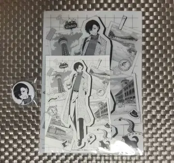 문호 스트레이독스 가나가와 문학관 다자이 오사무 클리어 파일 캔뱃지