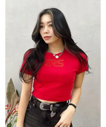 ERS 커팅 숏 T셔츠
