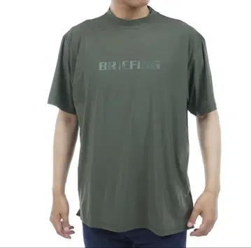 브리핑 골프 남성용 하이넥 RF 반팔 사이즈 M