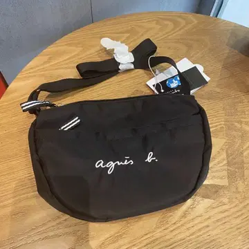 agnes b. 아네스 베 안팡 로고 포셰트 숄더 백