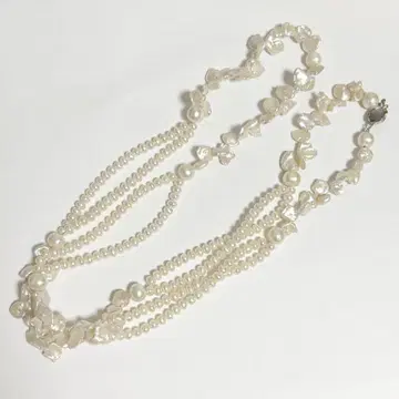 담수 진주 진주 목걸이