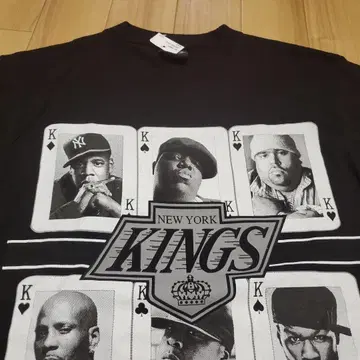 새 제품 미사용 NEW YORK KINGS 래퍼 티셔츠
