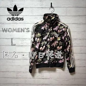 adidas 트랙 자켓 플라워 프린트 저지 L