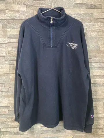 2000년대 챔피언 반지퍼 블레이저 네이비 2XL 미국