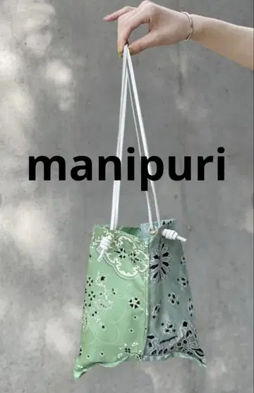 manipuri 마니프리 Spick&Span 콜라보 반다나 패턴 S 백