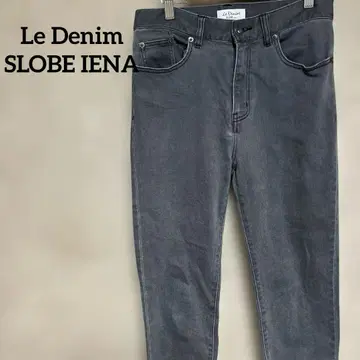 Le Denim SLOBE IENA 블랙 데님 사이즈 38 크롭