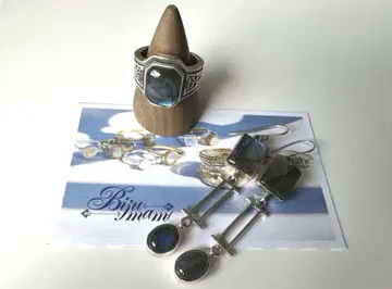 bijumam/비쥬마/래브라도 라이트/귀걸이 & 반지 2세트