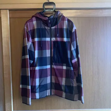 블랙 라벨 체크 패턴 마운틴 파커
