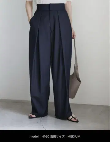 select moca 디 턱 와이드 팬츠 네이비