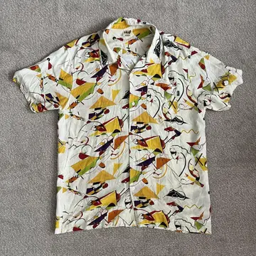 HUF 마일스 데이비스 오픈 칼라 셔츠 아로하 셔츠 AH.H