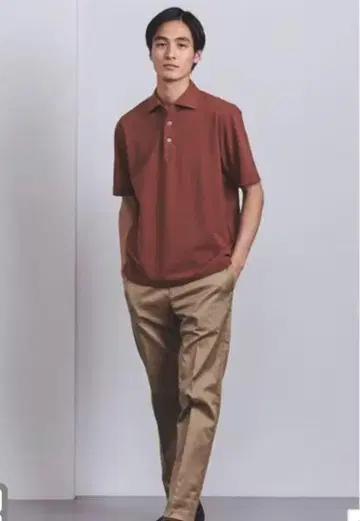 UNITED ARROWS 카노코 가먼트 다이 피케 셔츠 L