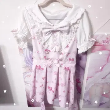 LIZLISA Creamy Berry 패턴 셋업 핑크