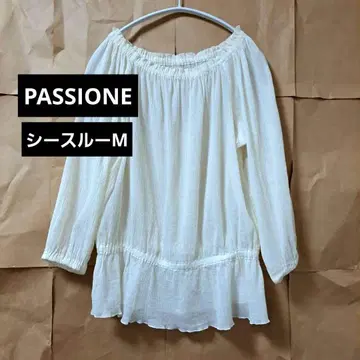 PASSIONE 훌륭한 오프숄더 셔츠 사이즈 38