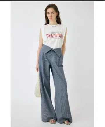 moussy OVERLAPPING LOGOS N/ST 셔츠