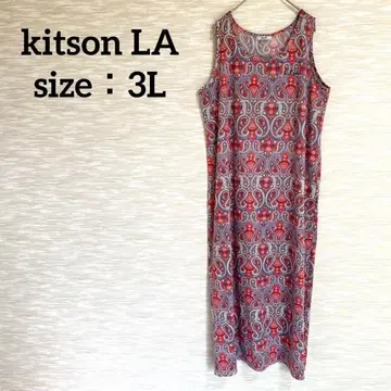 kitson LA 슬리브리스 롱 원피스 [ 3L ] 빅 사이즈 1041