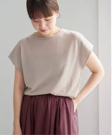 IENA 시어 미니 안감 티셔츠 그레이