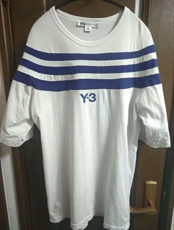 Y-3 로고 티셔츠 쓰리 스트라이프 화이트 Y-3