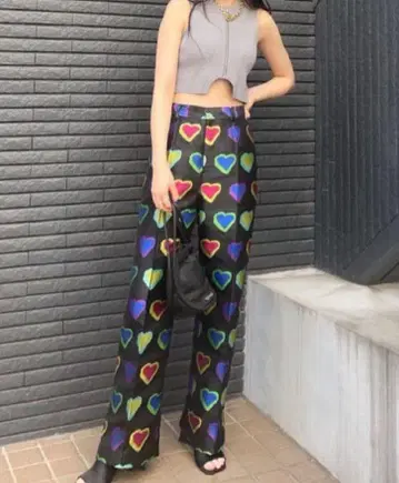 메종 스페셜 하트 자카드 팬츠