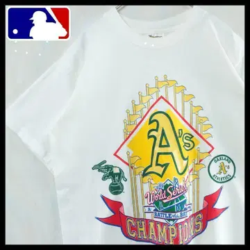 [레어] USA MLB 애슬레틱스 티셔츠 80s 싱글 스티치
