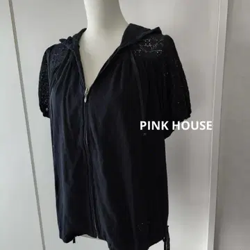 핑크 하우스 핑크하우스 카디건 반소매 톱 컷소