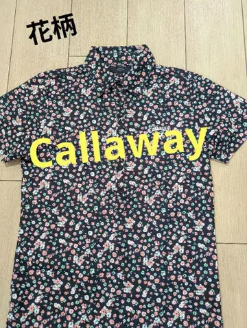 [Callaway] 골프웨어 피케 셔츠 꽃무늬 남성용 속건성