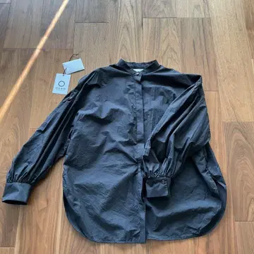 MARW UNITED ARROWS 블랙 장소매 셔츠