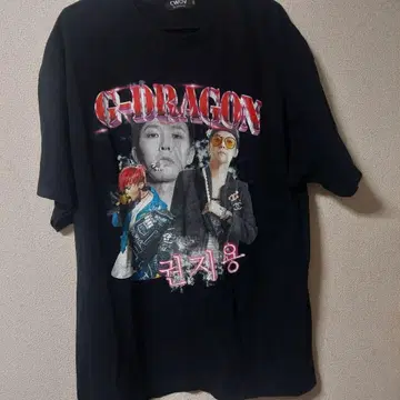 G-DRAGON 그래픽 티셔츠 블랙
