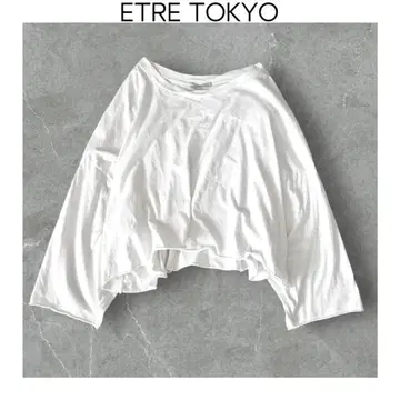 ETRE TOKYO 돌맨 루즈 컷소 화이트 에트레 백 t 장소매