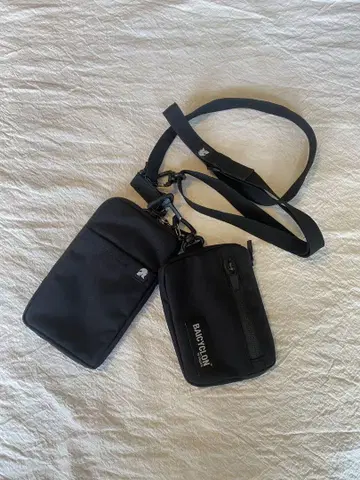 BAICYCLON 블랙 스마트폰 숄더백