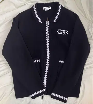 ttt_msw Knit polo cardigan 가디건 M 블랙