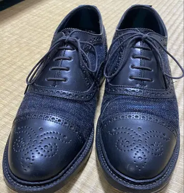 야마네 코드반 데님 조합 드레스 슈즈
